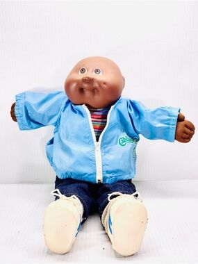 1985 Cabbage Patch Kids African American Boy Doll In Original Outfit